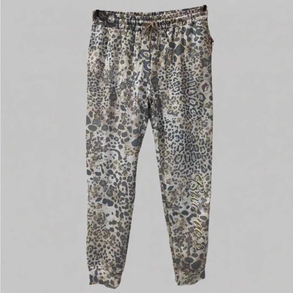 Buc-ee's Soft Fleece Leopard Sweatpants Size XL